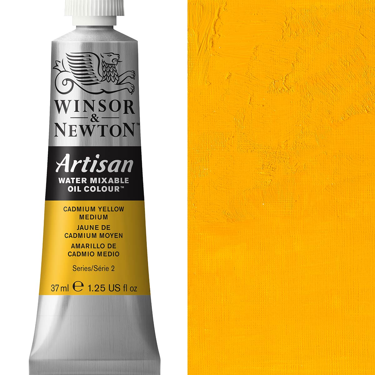Winsor & Newton Artisan Water Mixable Oil 37ml - Cadmium Medium Yellow