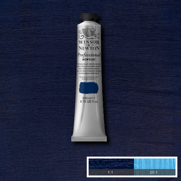 Winsor & Newton Professional Acrylic 200ml — Phth Blue Grn Shade
