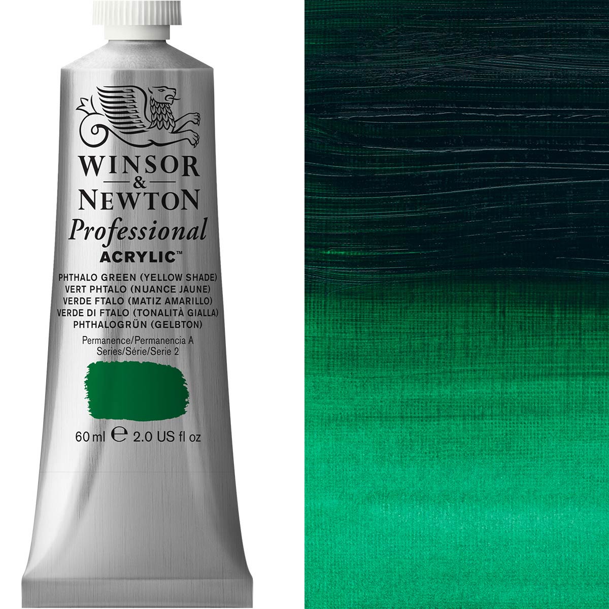 Winsor & Newton Professional Acrylic 60ml - Phthalo Green Yellow Shade