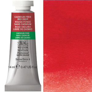 Winsor & Newton Professional Watercolour 14ml Tube — Cadmium-Free Red Deep