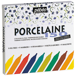 Pebeo Porcelaine 150 Case 9 Markers