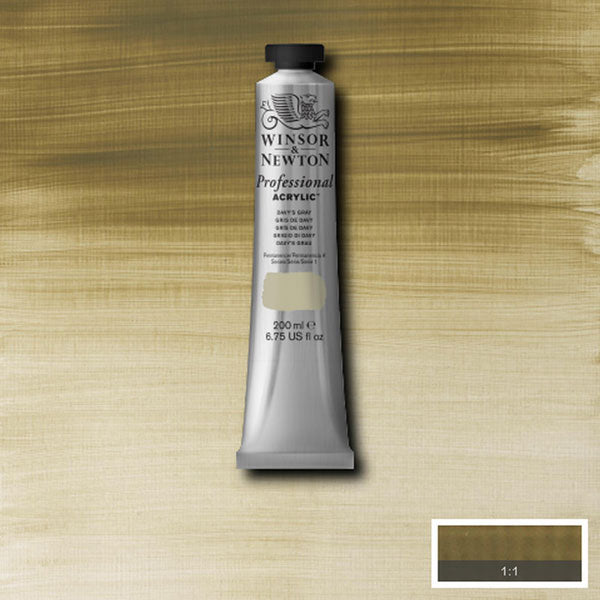 Winsor & Newton Professional Acrylic 200ml — Davys Grey