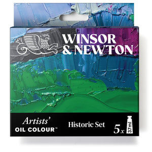 Winsor & Newton Artists' Oil Colour 5x37ml Tubes Historic Set