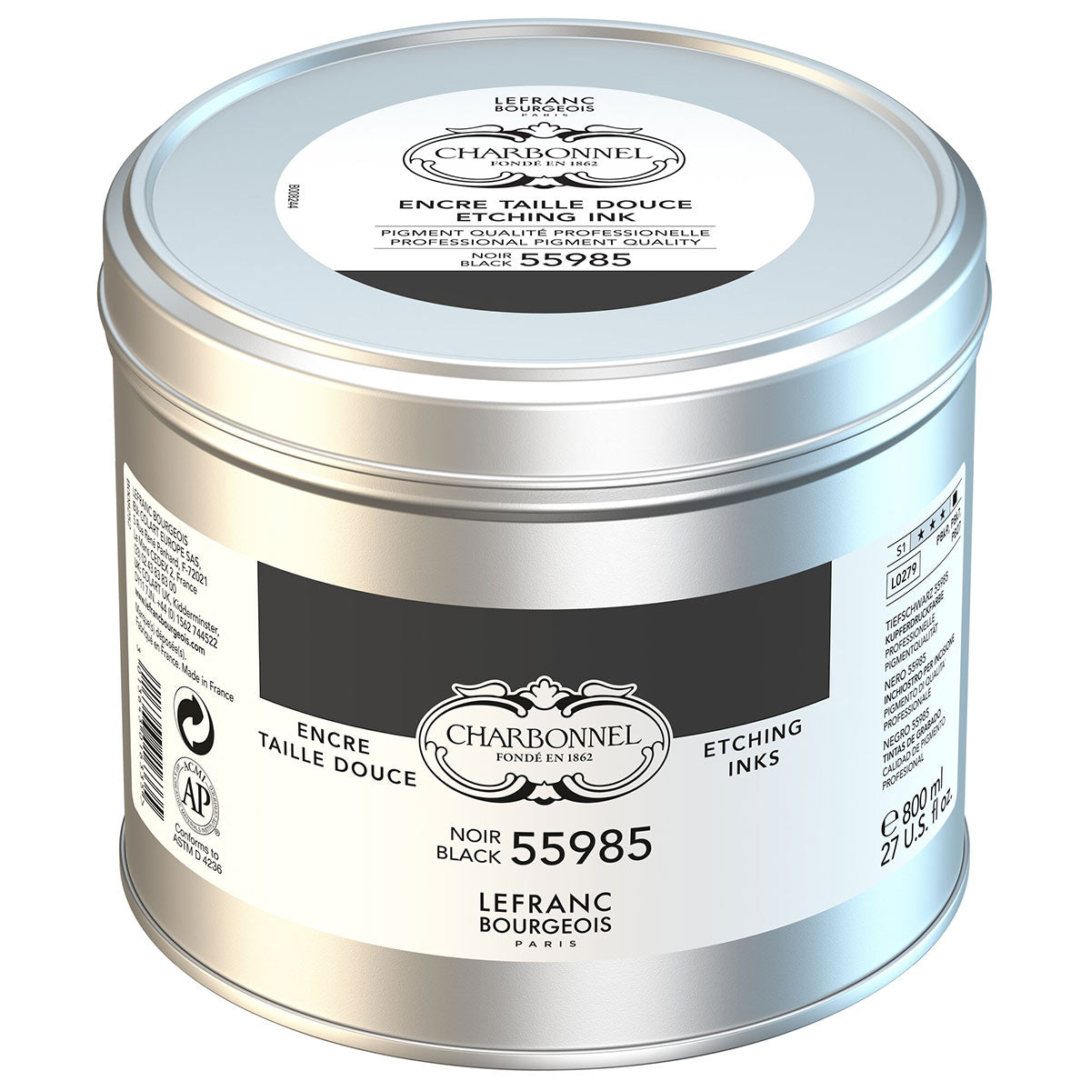 Charbonnel Etching Ink 800ml Black 55985 S2