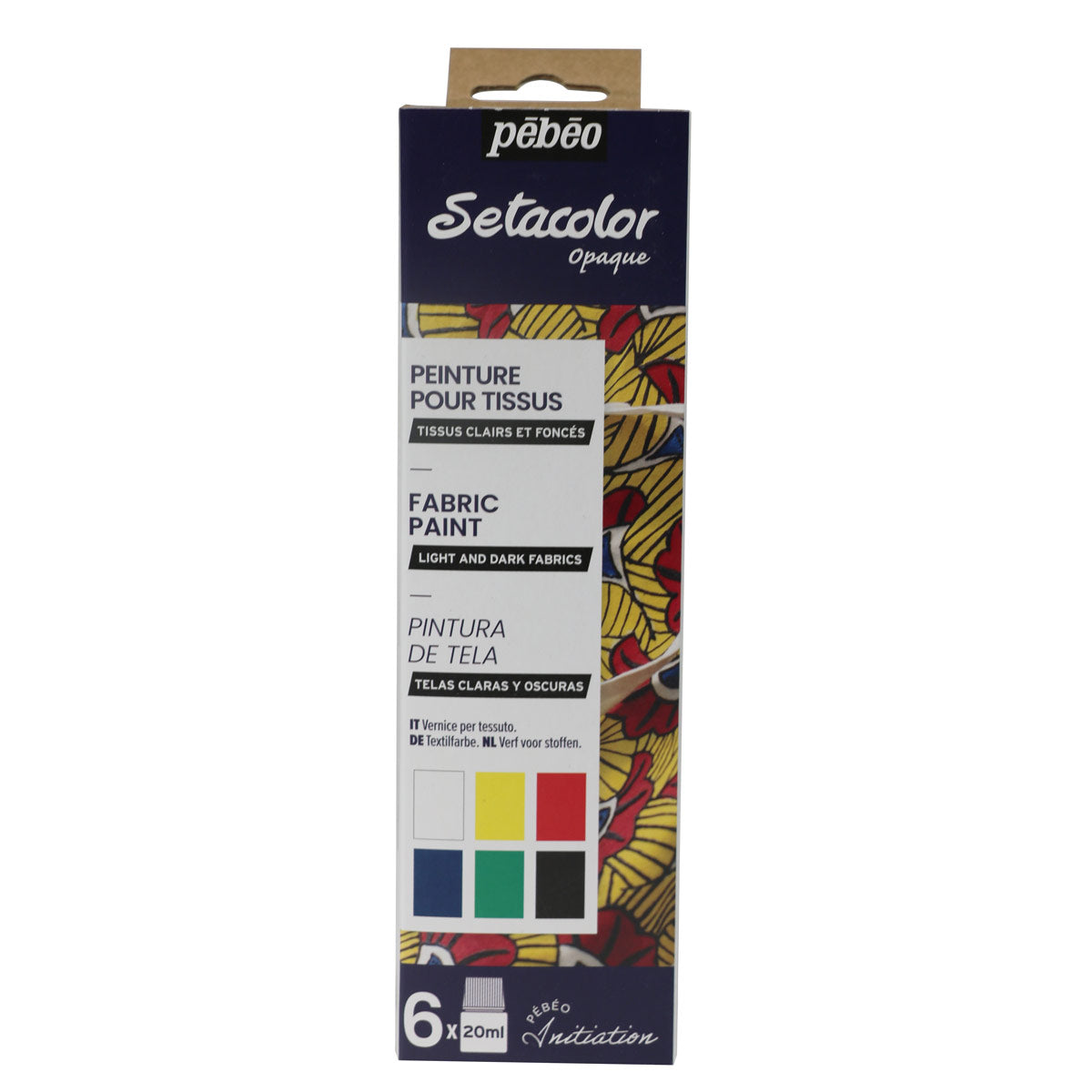 Setacolour Opaque Matt Initiation Set - 6x20ml - Fabric Paint