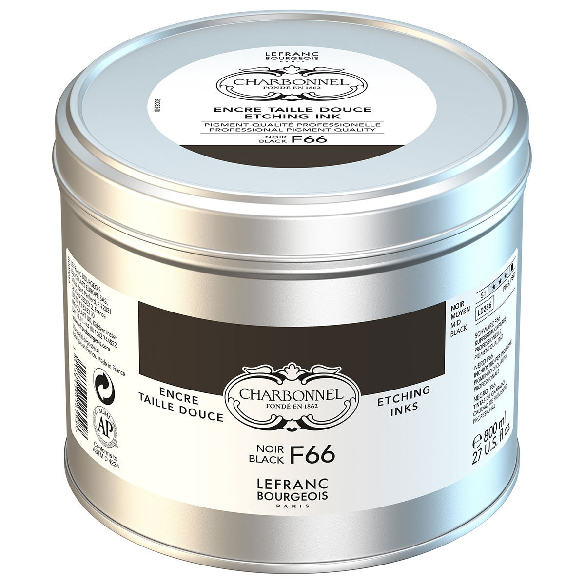 Charbonnel Etching Ink 800ml Black F66 S1