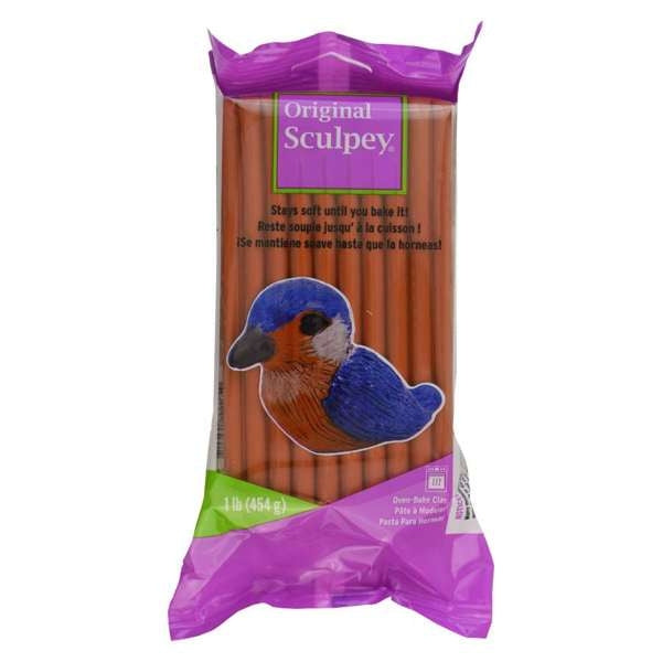 Sculpey Original Polymer Clay – Terracotta, 1lb