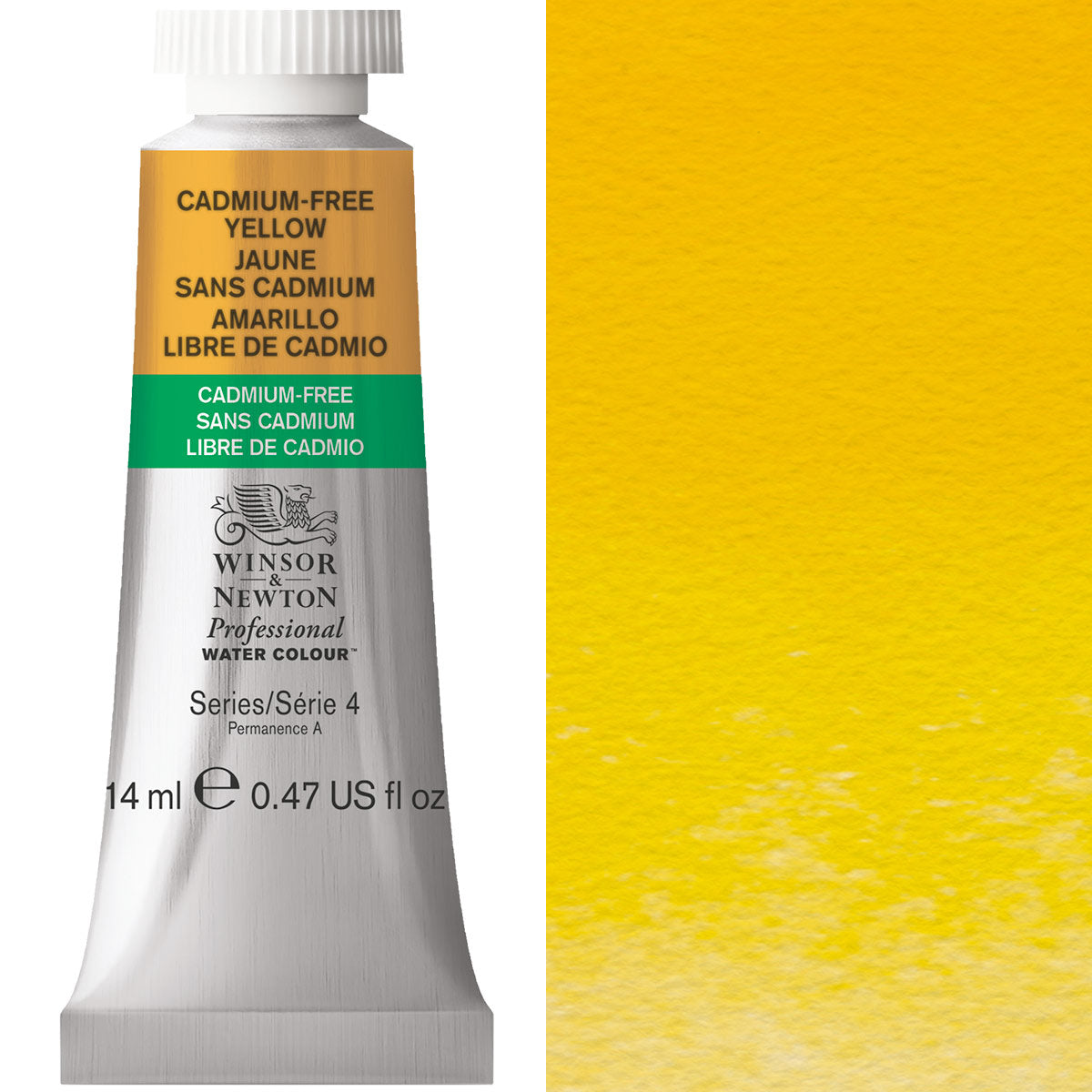 Winsor & Newton Professional Watercolour 14ml Tube — Cadmium-Free Yellow