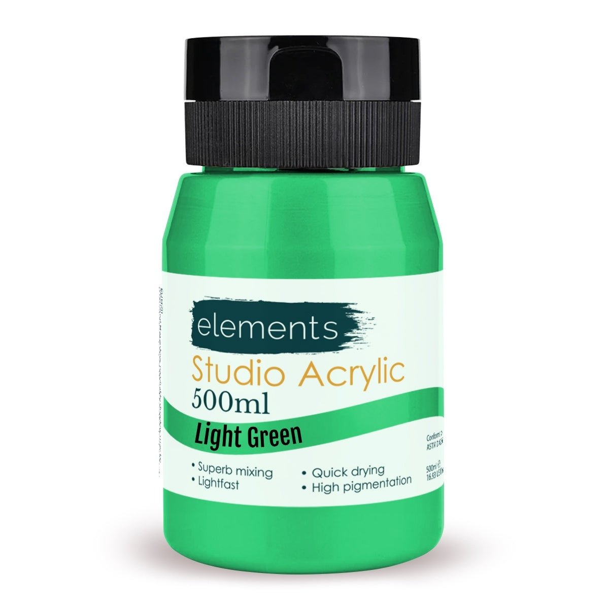 Elements Artists Acrylic 500ml — Light Green