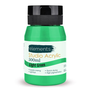 Elements Artists Acrylic 500ml — Light Green