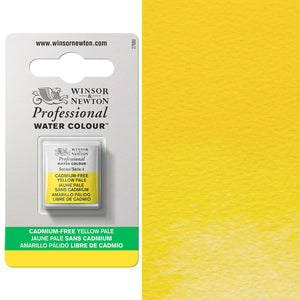 Winsor & Newton Professional Watercolour Half Pan — Cadmium-Free Yellow Pale
