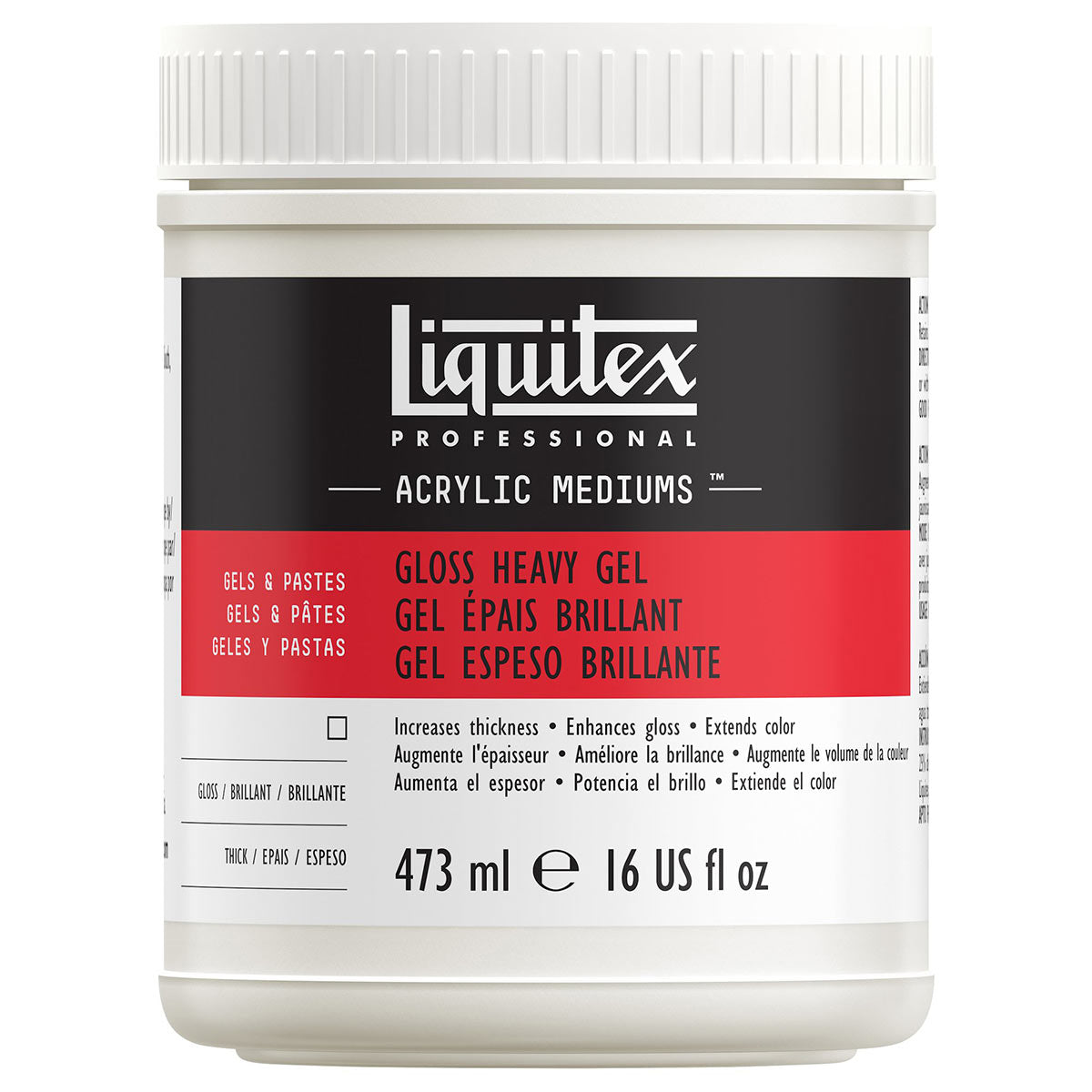 Liquitex Gloss Heavy Gel Medium — 473ml