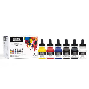 Liquitex Professional Acrylic Ink Set of 6 x 30ml Essential