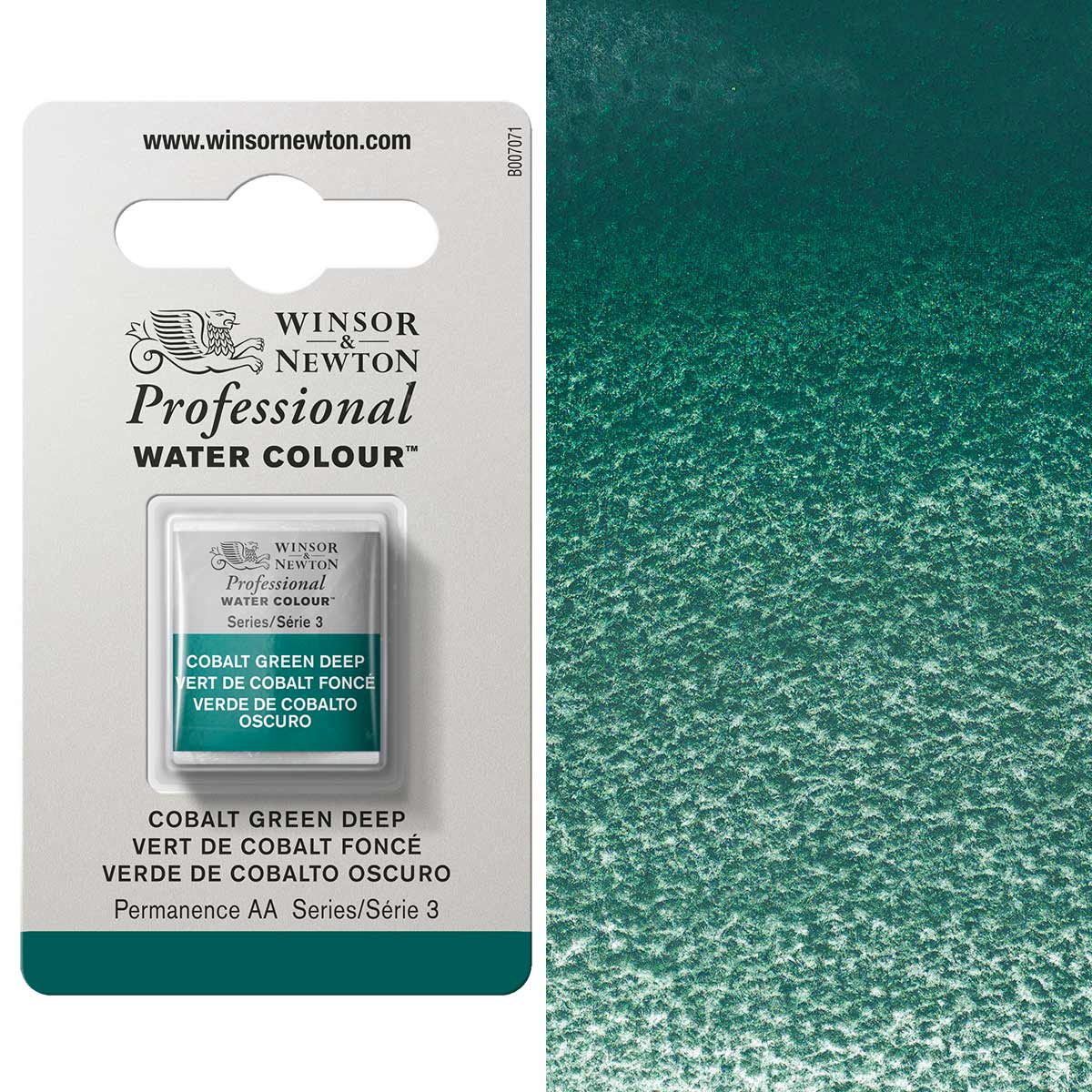 Winsor & Newton Professional Watercolour Half Pan — Cobalt Green Deep