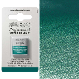 Winsor & Newton Professional Watercolour Half Pan — Cobalt Green Deep