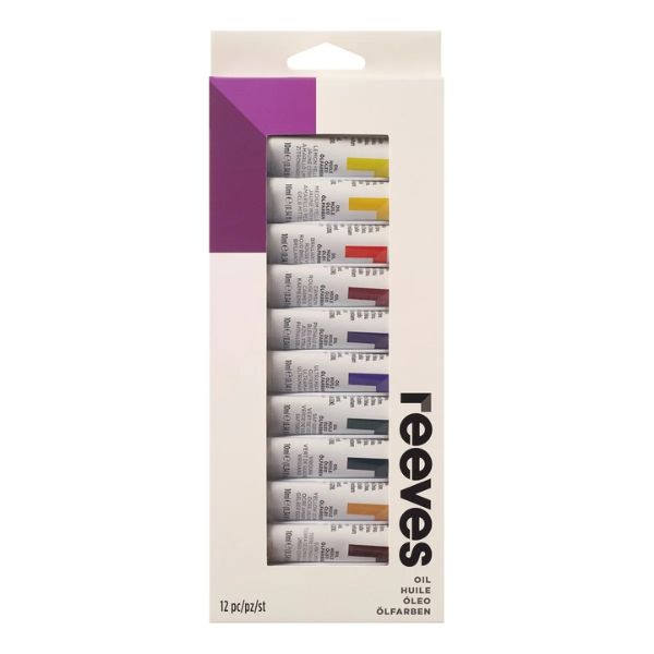 Reeves - Fine Oil Paint 10ml - 12 Tube Set