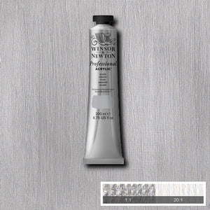W&N Professional Acrylic 200ml Silver