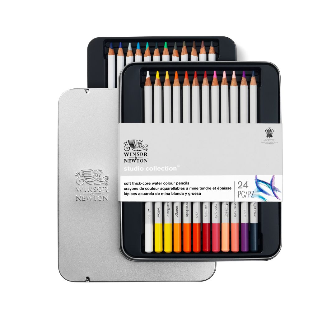W&N 24ct Watercolour Pencil Tin