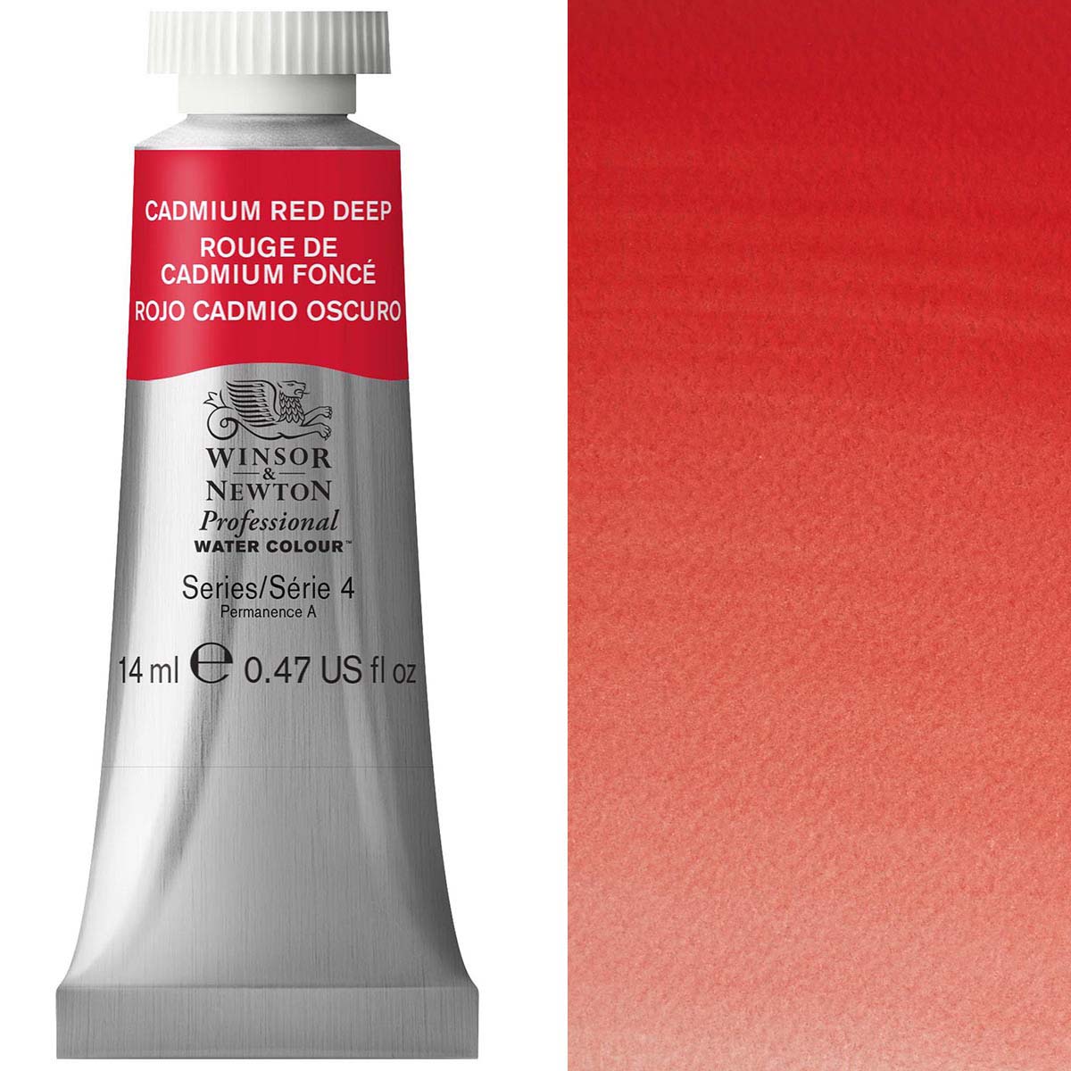 Winsor & Newton Professional Watercolour 14ml — Cadmium Deep Red