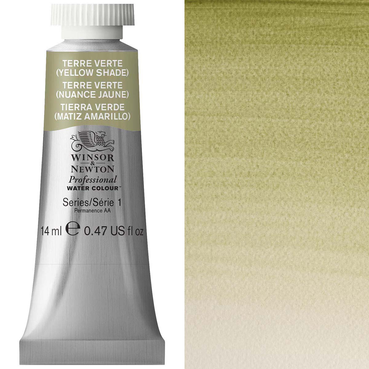 Winsor & Newton Professional Watercolour 14ml Tube — Terre Verte Yellow Shade