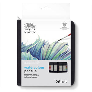 W&N Studio Collection Watercolour Pencils Wallet 24 Set