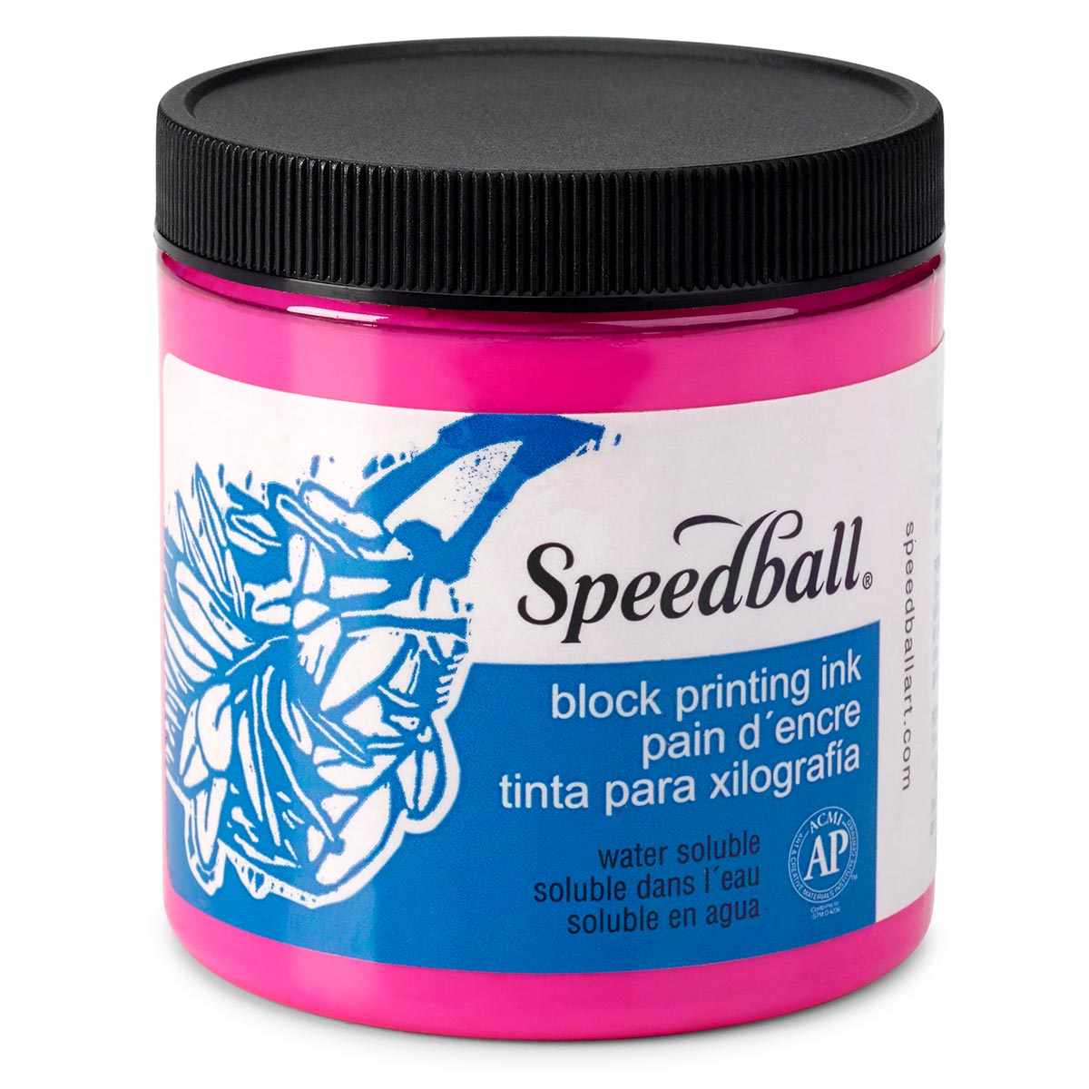 Speedball Water-Soluble Block Printing Ink 236ml (8oz) - Magenta