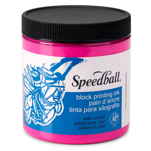 Speedball Water-Soluble Block Printing Ink 236ml (8oz) - Magenta
