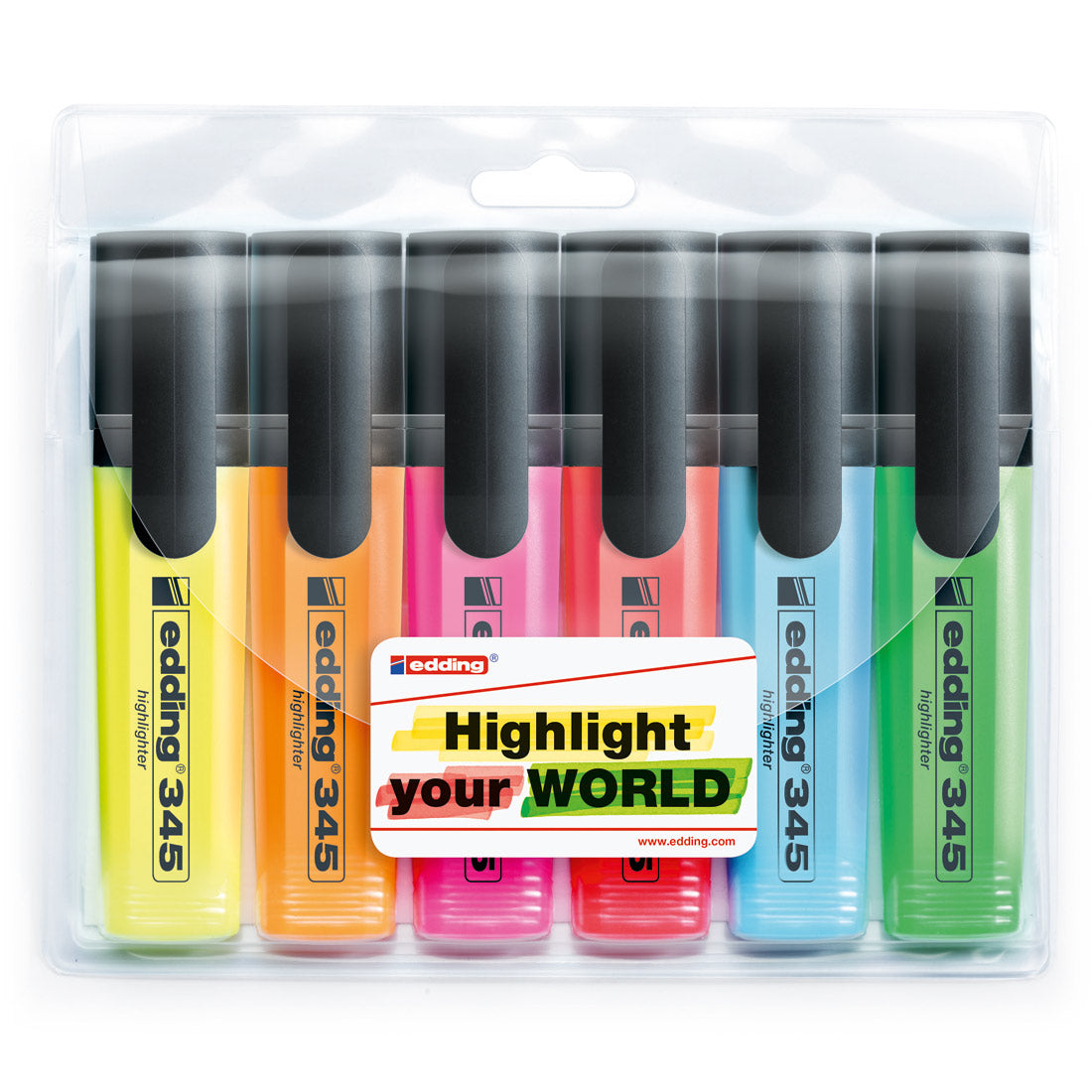 Edding 345 Whiteboard Marker Wallet of 6