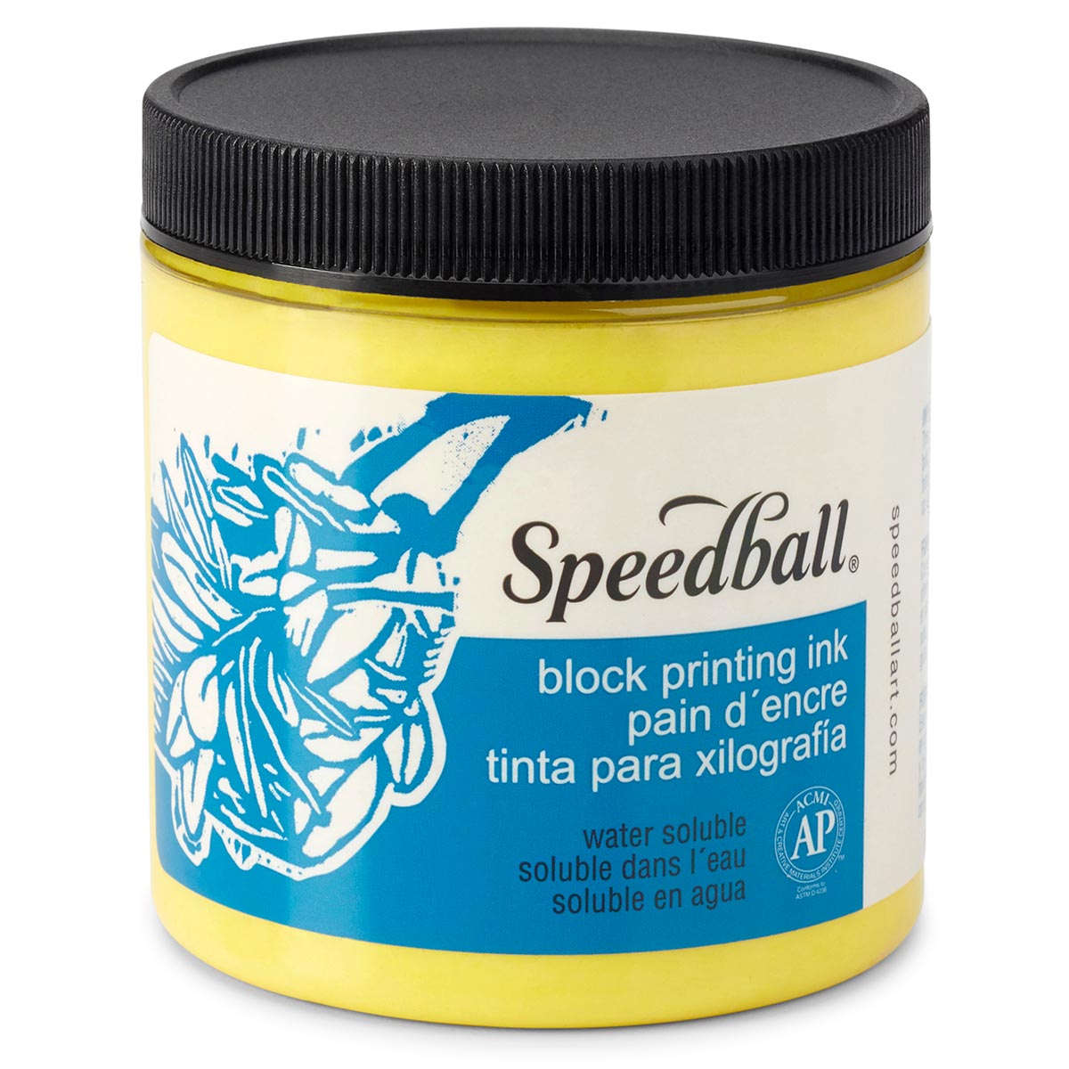 Speedball Water-Soluble Block Printing Ink 236ml (8oz) - Yellow