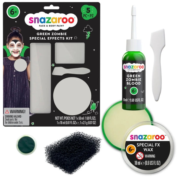Snazaroo Special FX Kit — Green Zombie (Blister)