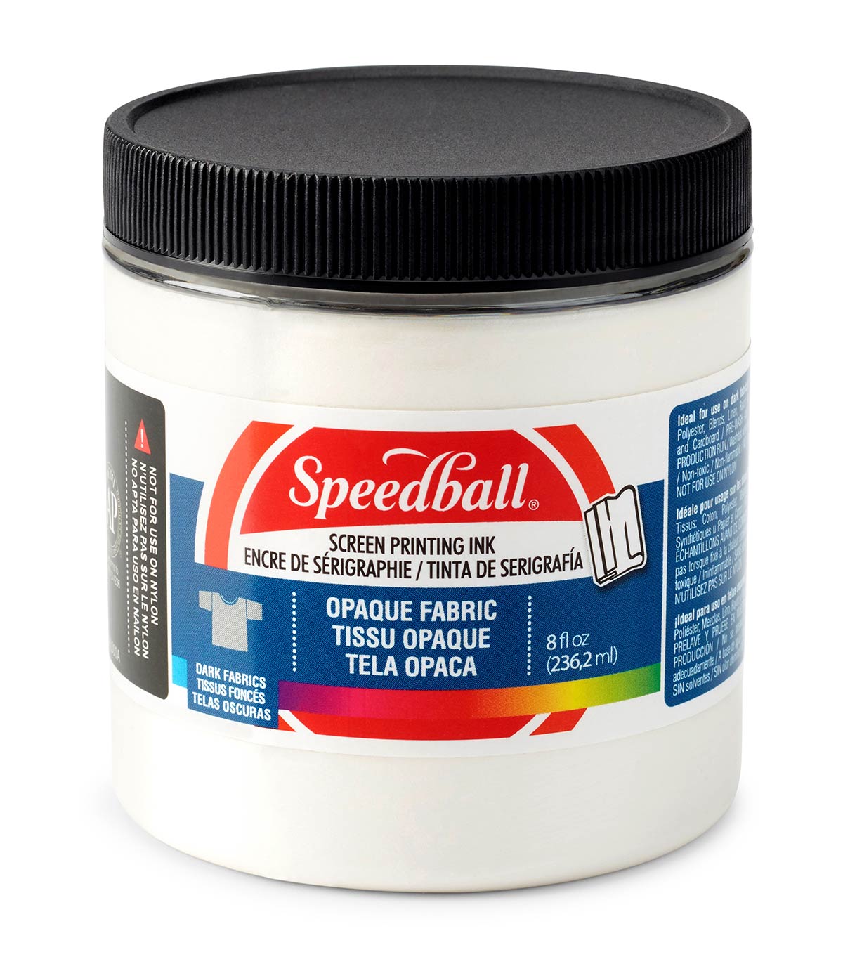 Speedball Fabric Screen Printing Ink 236ml (8oz) - Opaque Pearly White