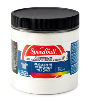 Speedball Fabric Screen Printing Ink 236ml (8oz) - Opaque Pearly White