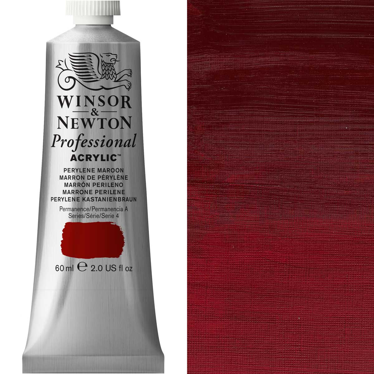 Winsor & Newton Professional Acrylic 60ml - Perylene Maroon