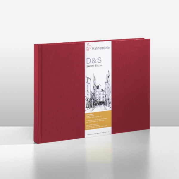 Hahnemuhle D and S Sketchbook A5 Landscape Red