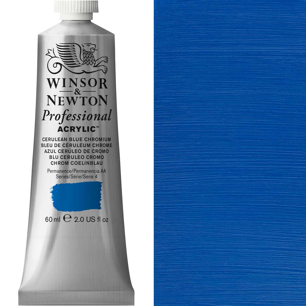 Winsor & Newton Professional Acrylic 60ml - Cerulean Blue Chromium
