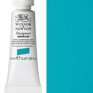 Winsor & Newton Designers' Gouache 14ml - Cobalt Turquoise Light