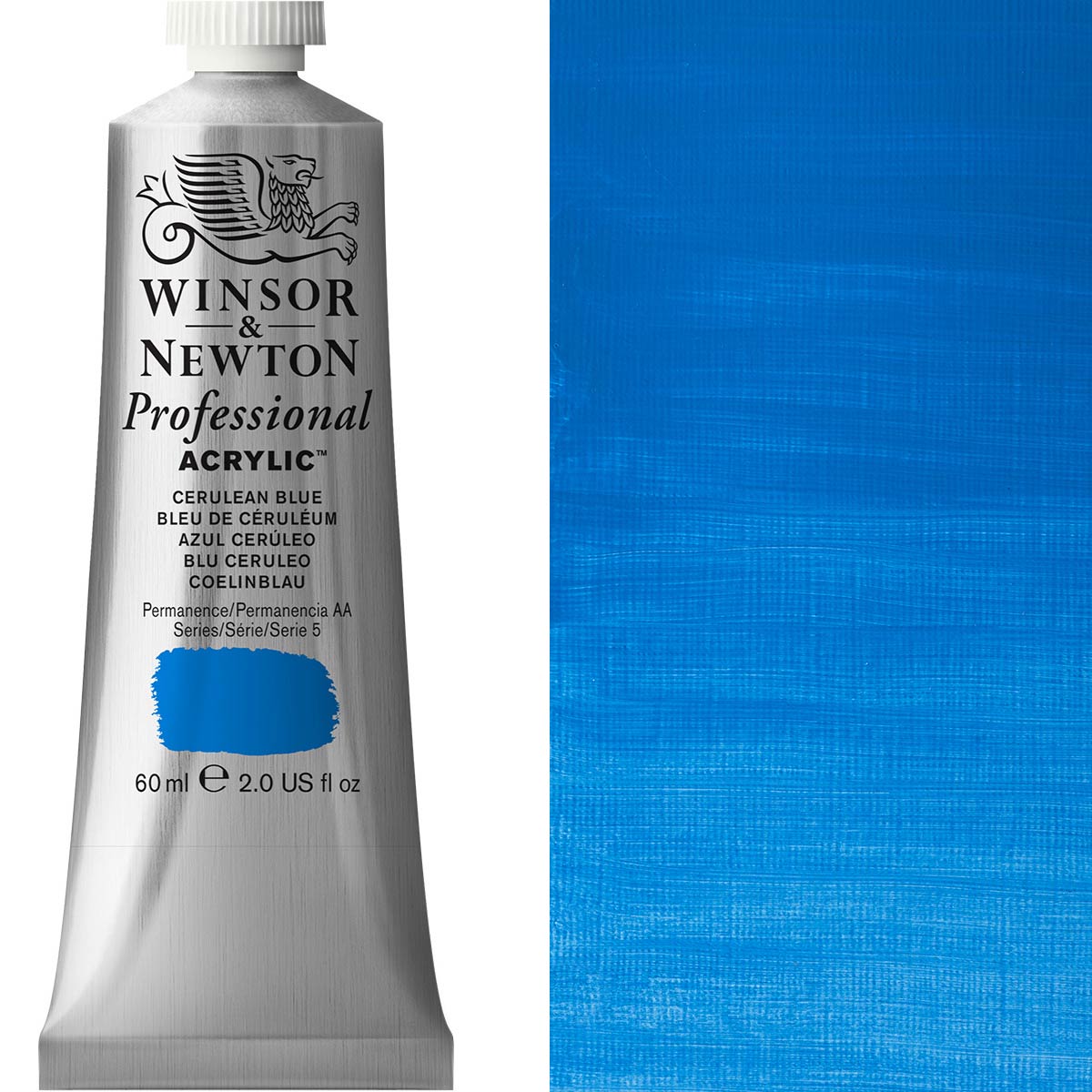 Winsor & Newton Professional Acrylic 60ml - Cerulean Blue