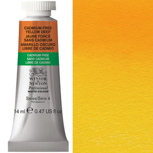 Winsor & Newton Professional Watercolour 14ml Tube — Cadmium-Free Yellow Deep