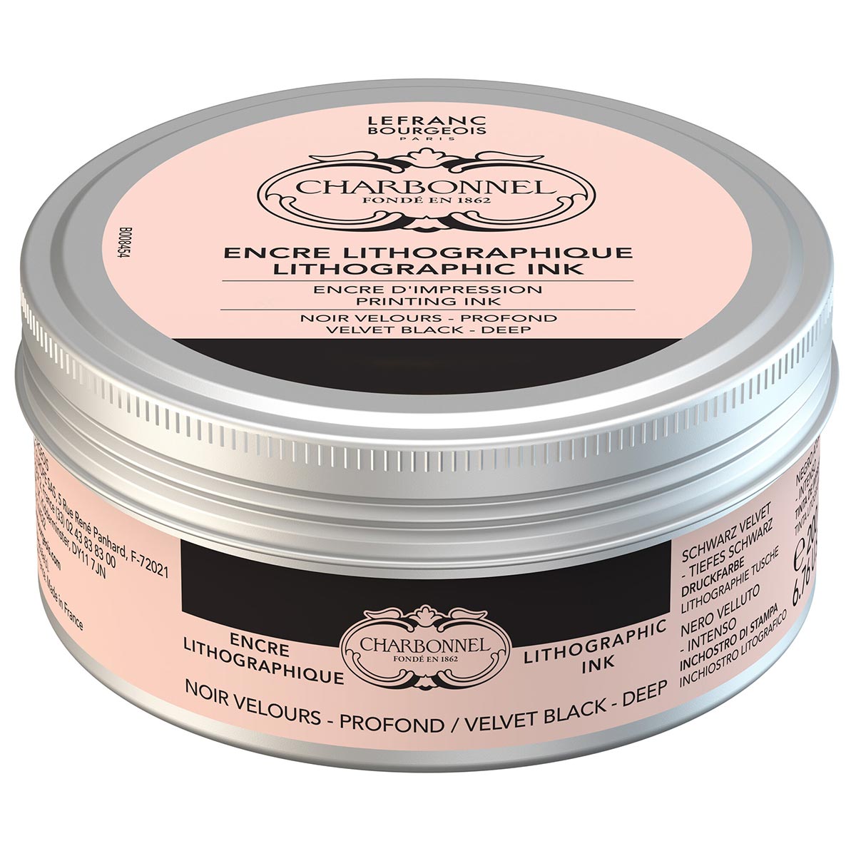 Charbonnel Lithography Velvet Black Ink 200ml