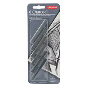 Derwent Compressed Charcoal Blister 6 Pack