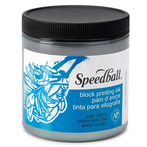 Speedball Water-Soluble Block Printing Ink 236ml (8oz) - Pewter