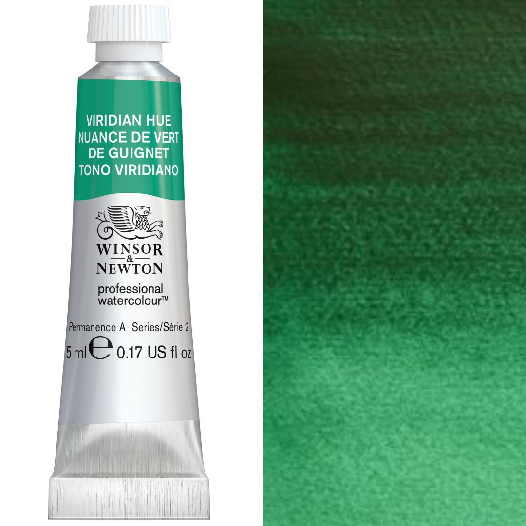 Winsor & Newton Professional Watercolour 5ml Tube — Viridian Hue