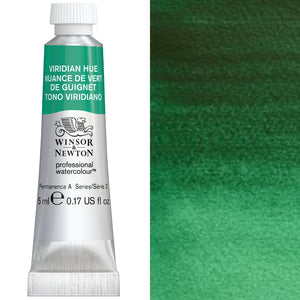 Winsor & Newton Professional Watercolour 5ml Tube — Viridian Hue