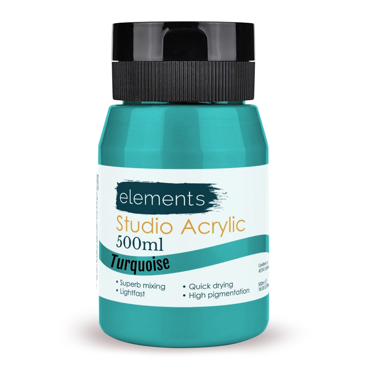 Elements Artists Acrylic 500ml — Turquoise