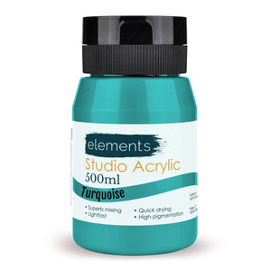 Elements Artists Acrylic 500ml — Turquoise