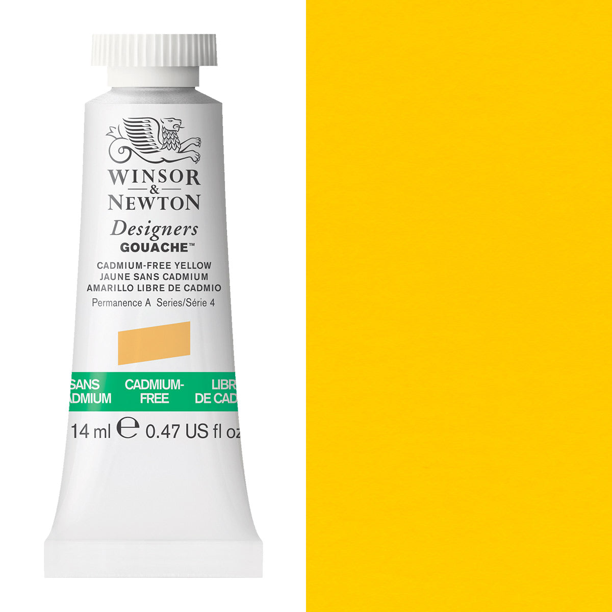 Winsor & Newton Designers' Gouache 14ml - Cadmium-Free Yellow