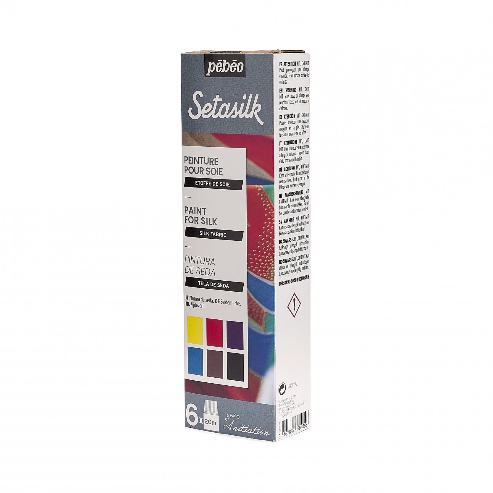 Setasilk Initiation Set - 6 x 20ml - Silk Painting