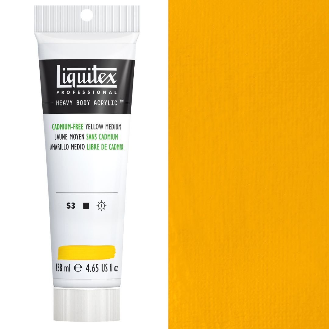 Liquitex Heavy Body Acrylic 138ml — Cadmium Free Yellow Medium