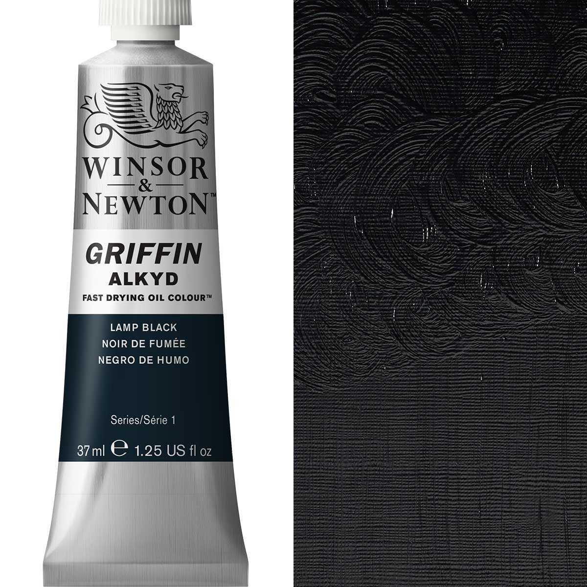 Winsor & Newton Griffin Alkyd Oil - Lamp Black