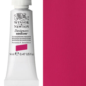 Winsor & Newton Designers' Gouache 14ml - Quinacridone Magenta